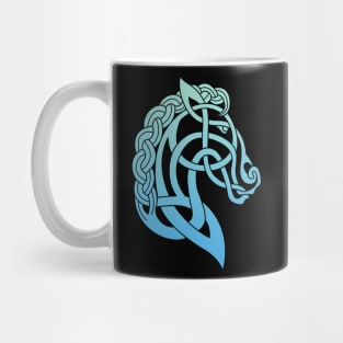 Celtic Horse Teal & Aqua Blend Mug